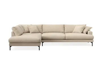 Menard Premium 5-seters venstrevendt L-formet dyp sjeselongsofa i chenille