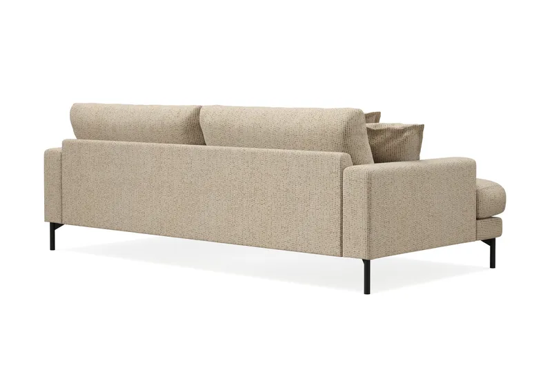 Menard Premium 4-seters dyp sofa i chenille - Beige - Møbler - Sofaer - 4 seter sofa