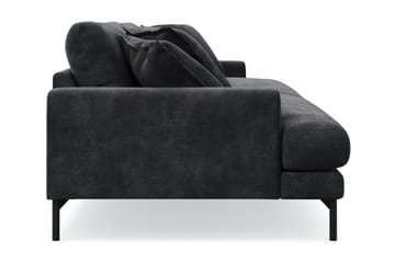 Menard Premium 4-seters dyp sofa i chenille - Svart - Møbler - Sofaer - 4 seter sofa