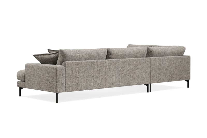 Menard Premium 5-personers Venstrevendt L-formet Dyb ChaiselongSofa i Chenille - Grå - Møbler - Sofaer - Sofaer med sjeselong