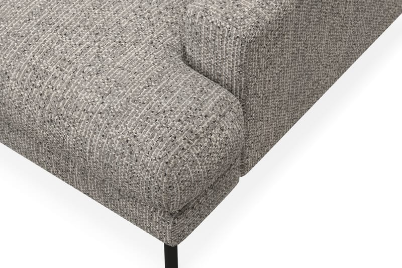 Menard Premium 5-personers Venstrevendt L-formet Dyb ChaiselongSofa i Chenille - Grå - Møbler - Sofaer - Sofaer med sjeselong