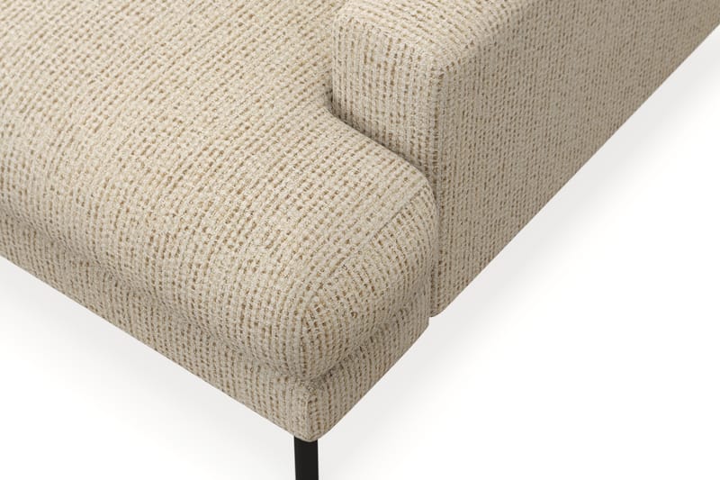 Menard Premium 5-personers Venstrevendt L-formet Dyb ChaiselongSofa i Chenille - Beige - Møbler - Sofaer - Sofaer med sjeselong