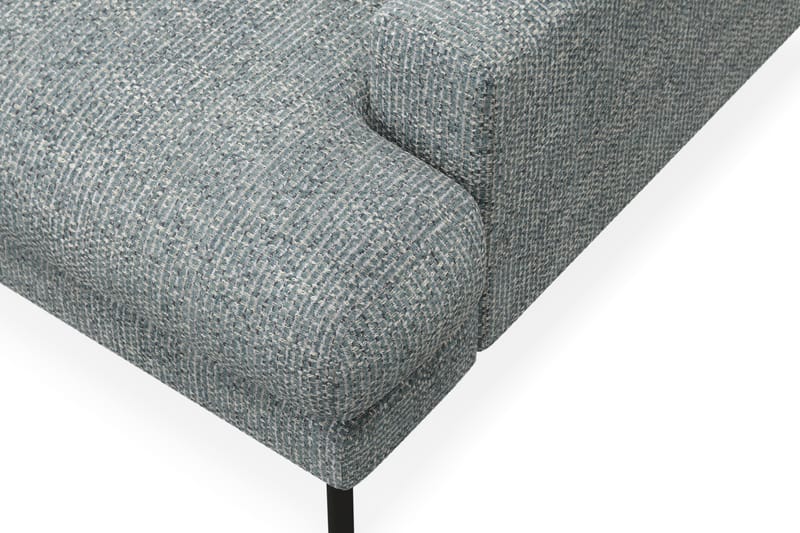 Menard Premium 5-personers Venstrevendt L-formet Dyb ChaiselongSofa i Chenille - Grå/Blå - Møbler - Sofaer - Sofaer med sjeselong