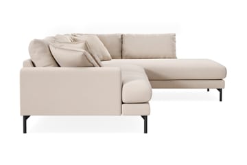 Menard Premium 5-personers Højrevendt L-formet Dyb ChaiselongSofa i Bouclé - Lys Beige - Møbler - Sofaer - Sofaer med sjeselong