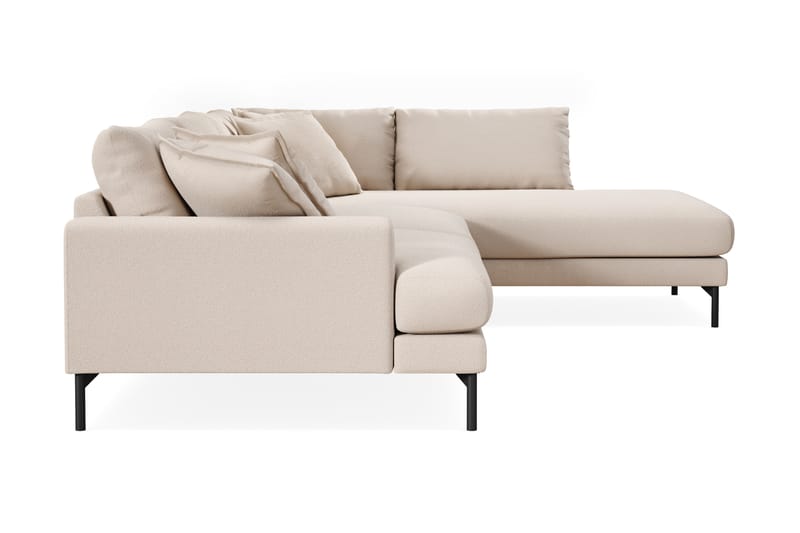 Menard Premium 5-personers Højrevendt L-formet Dyb ChaiselongSofa i Bouclé - Lys Beige - Møbler - Sofaer - Sofaer med sjeselong