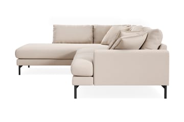 Menard Premium 5-personers Venstrevendt L-formet Dyb ChaiselongSofa i Bouclé - Lys Beige - Møbler - Sofaer - Sofaer med sjeselong