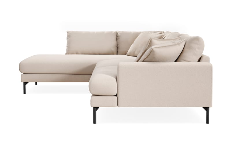 Menard Premium 5-personers Venstrevendt L-formet Dyb ChaiselongSofa i Bouclé - Lys Beige - Møbler - Sofaer - Sofaer med sjeselong