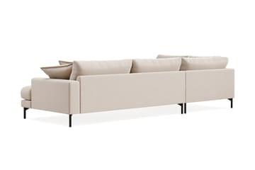 Menard Premium 5-personers Venstrevendt L-formet Dyb ChaiselongSofa i Bouclé - Lys Beige - Møbler - Sofaer - Sofaer med sjeselong