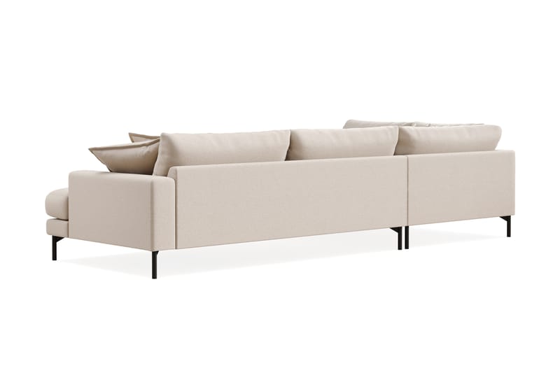 Menard Premium 5-personers Venstrevendt L-formet Dyb ChaiselongSofa i Bouclé - Lys Beige - Møbler - Sofaer - Sofaer med sjeselong