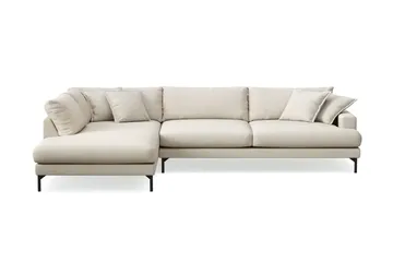 Menard Premium 5-seters venstrevendt L-formet dyp sjeselongsofa i stoff