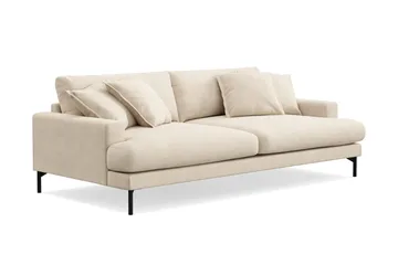 Menard Premium 4-seters dyp sofa i chenille - Beige - Møbler - Sofaer - 4 seter sofa