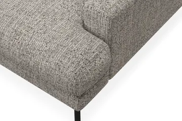 Menard Premium 5-seters venstrevendt L-formet dyp sjeselongsofa i chenille - Grå - Møbler - Sofaer - Sofaer med sjeselong