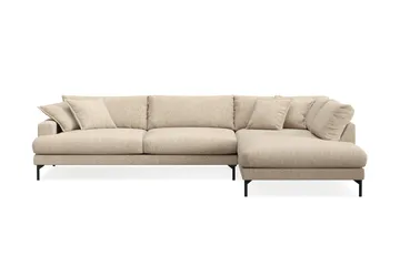 Menard Premium 5-seters høyrevendt L-formet dyp sjeselongsofa i chenille