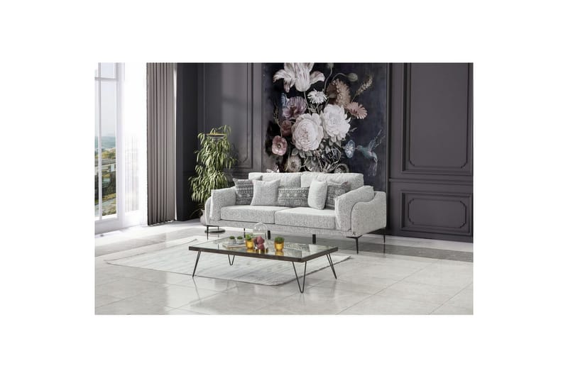 Mijara Sofa 3-sits, Grå