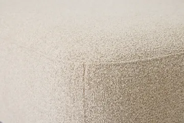 Milano avrundet 5-seters venstrevendt L-sofa med lav rygg i beige bouclé - Møbler - Sofaer - Sofaer med sjeselong
