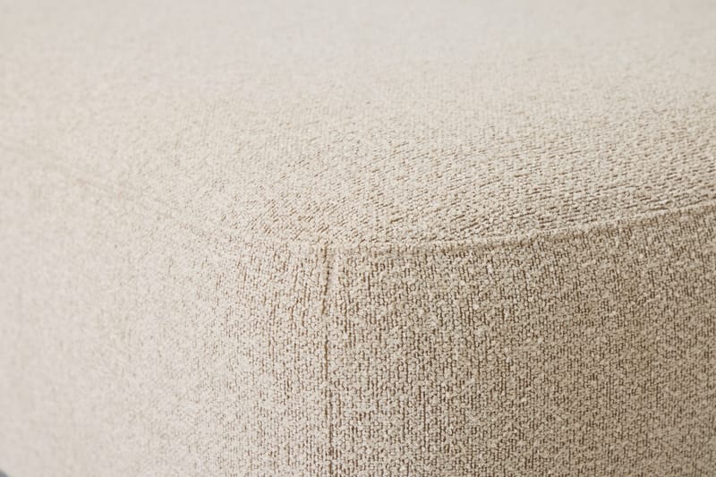 Milano avrundet 5-seters venstrevendt L-sofa med lav rygg i beige bouclé - Møbler - Sofaer - Sofaer med sjeselong