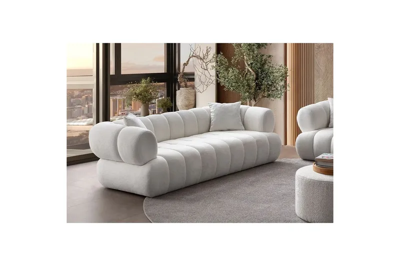 Mississauga Sofa 3-seter - Hvit - Møbler - Sofaer - 3 seter sofa