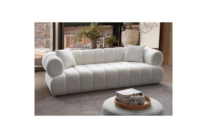 Mississauga Sofa 3-seter - Hvit - Møbler - Sofaer - 3 seter sofa