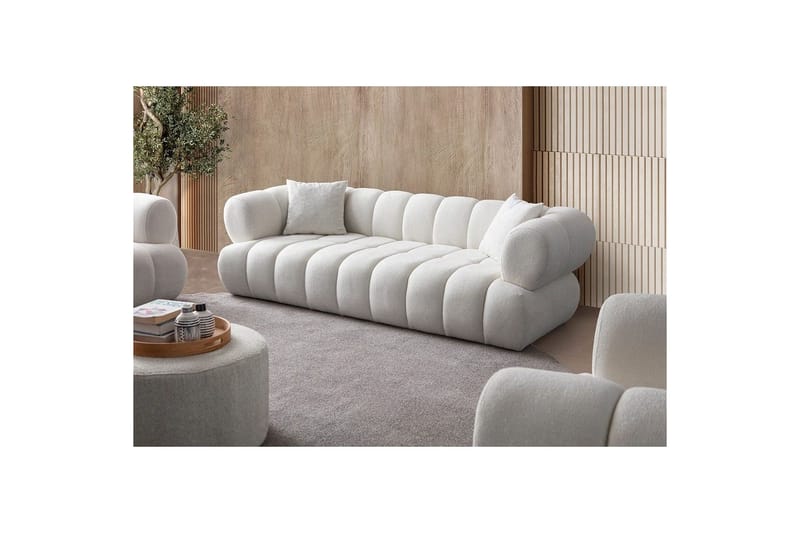 Mississauga Sofa 3-seter - Hvit - Møbler - Sofaer - 3 seter sofa