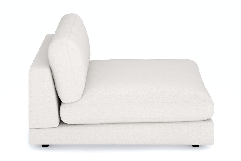 Arken 1-seters Divanmodul i Bouclé - Hvit - Møbler - Sofaer - Modulsofaer - Øvrige moduler til modulsofa