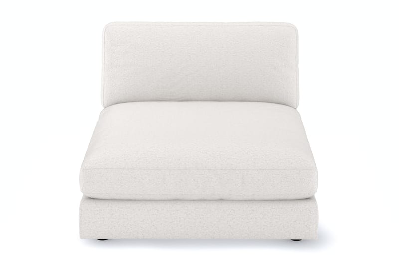 Arken 1-seters Divanmodul i Bouclé - Hvit - Møbler - Sofaer - Modulsofaer - Øvrige moduler til modulsofa