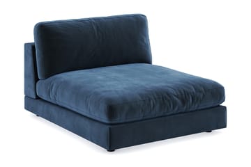 Arken 1-seters Divanmodul i Fløyel - Blå - Møbler - Sofaer - Modulsofaer - Øvrige moduler til modulsofa