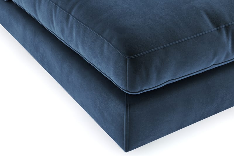 Arken 1-seters Divanmodul i Fløyel - Blå - Møbler - Sofaer - Modulsofaer - Øvrige moduler til modulsofa