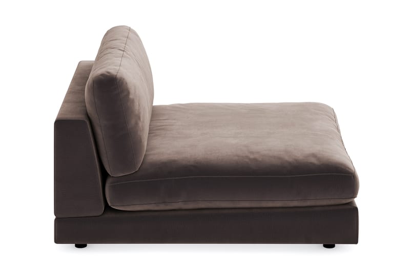 Arken 1-seters Divanmodul i Fløyel - Brun - Møbler - Sofaer - Modulsofaer - Øvrige moduler til modulsofa
