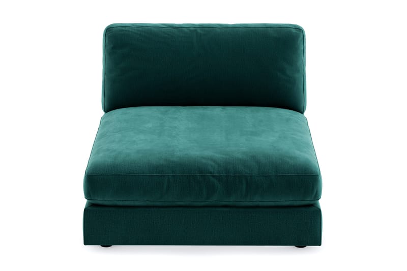 Arken 1-seters Divanmodul i Fløyel - Grønn - Møbler - Sofaer - Modulsofaer - Øvrige moduler til modulsofa