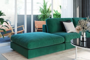Arken 1-seters Divanmodul i Fløyel - Grønn - Møbler - Sofaer - Modulsofaer - Øvrige moduler til modulsofa