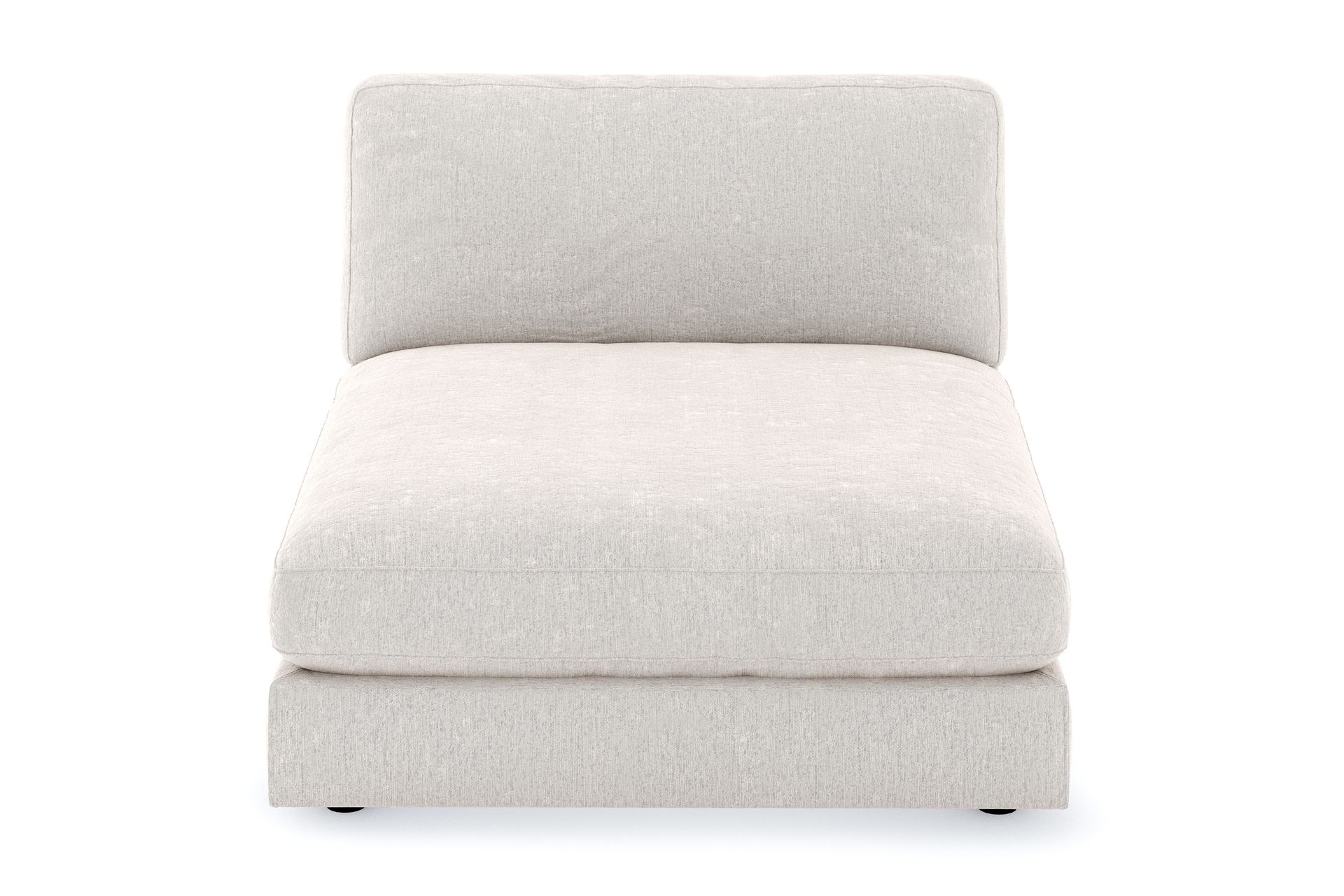 Arken 1-seters Divanmodul i Fløyel - Kremhvit - Møbler - Sofaer - Modulsofaer - Øvrige moduler til modulsofa