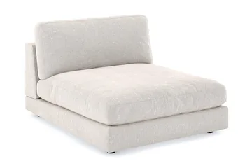 Arken 1-seters Divanmodul i Fløyel - Kremhvit - Møbler - Sofaer - Modulsofaer - Øvrige moduler til modulsofa