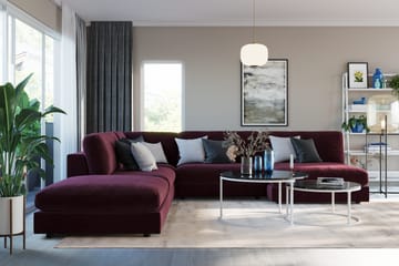 Arken 1-seters Divanmodul i Fløyel - Lilla - Møbler - Sofaer - Modulsofaer - Øvrige moduler til modulsofa