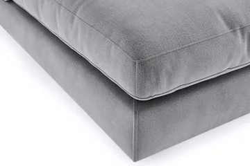 Arken 1-seters Divanmodul i Fløyel - Lys grå - Møbler - Sofaer - Modulsofaer - Øvrige moduler til modulsofa