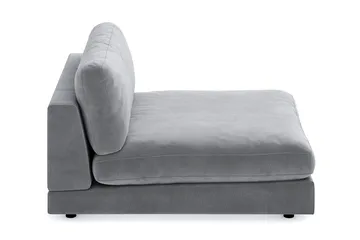 Arken 1-seters Divanmodul i Fløyel - Lys grå - Møbler - Sofaer - Modulsofaer - Øvrige moduler til modulsofa