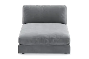 Arken 1-seters Divanmodul i Fløyel - Lys grå - Møbler - Sofaer - Modulsofaer - Øvrige moduler til modulsofa