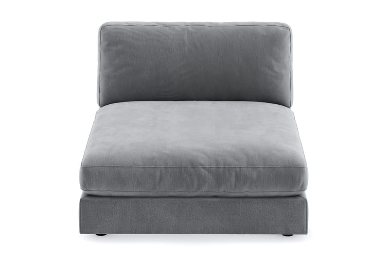 Arken 1-seters Divanmodul i Fløyel - Lys grå - Møbler - Sofaer - Modulsofaer - Øvrige moduler til modulsofa