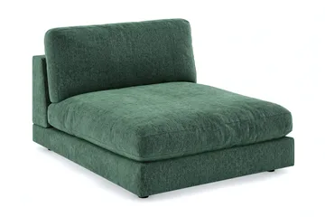 Arken 1-seters Divanmodul i Fløyel - Mørk grønn - Møbler - Sofaer - Modulsofaer - Øvrige moduler til modulsofa