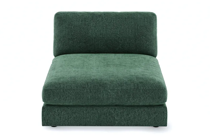 Arken 1-seters Divanmodul i Fløyel - M ørk grønn - Møbler - Sofaer - Modulsofaer - Øvrige moduler til modulsofa