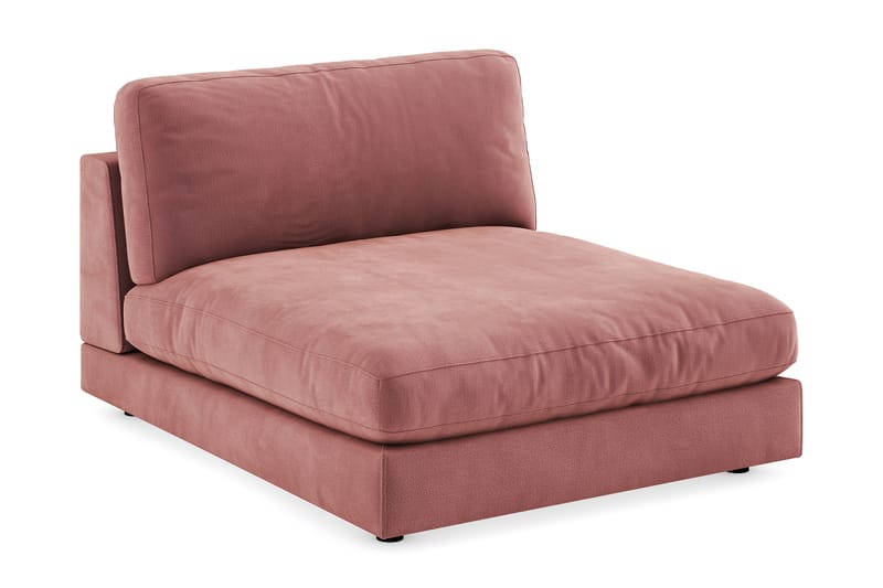 Arken 1-seters Divanmodul i Fløyel - Rosa - Møbler - Sofaer - Modulsofaer - Øvrige moduler til modulsofa