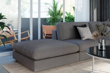 Arken 1-seters Divanmodul i Manchester - Mørk grå - Møbler - Sofaer - Modulsofaer - Øvrige moduler til modulsofa