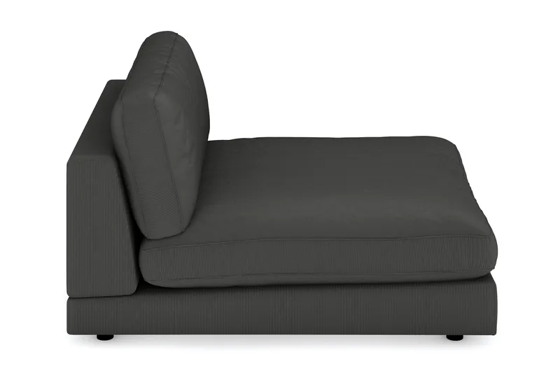 Arken 1-seters Divanmodul i Manchester - Mørk grå - Møbler - Sofaer - Modulsofaer - Øvrige moduler til modulsofa