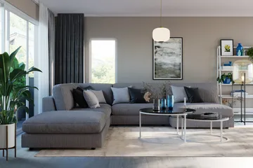 Arken 1-seters Divanmodul i Manchester - Mørk grå - Møbler - Sofaer - Modulsofaer - Øvrige moduler til modulsofa