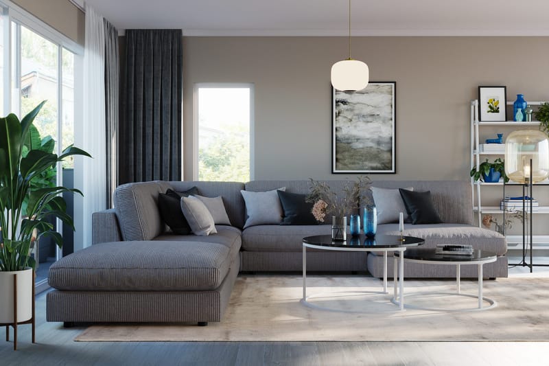 Arken 1-seters Divanmodul i Manchester - Mørk grå - Møbler - Sofaer - Modulsofaer - Øvrige moduler til modulsofa