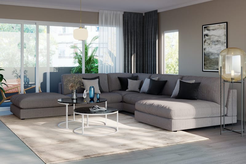 Arken 1-seters Divanmodul i Manchester - Mørk grå - Møbler - Sofaer - Modulsofaer - Øvrige moduler til modulsofa