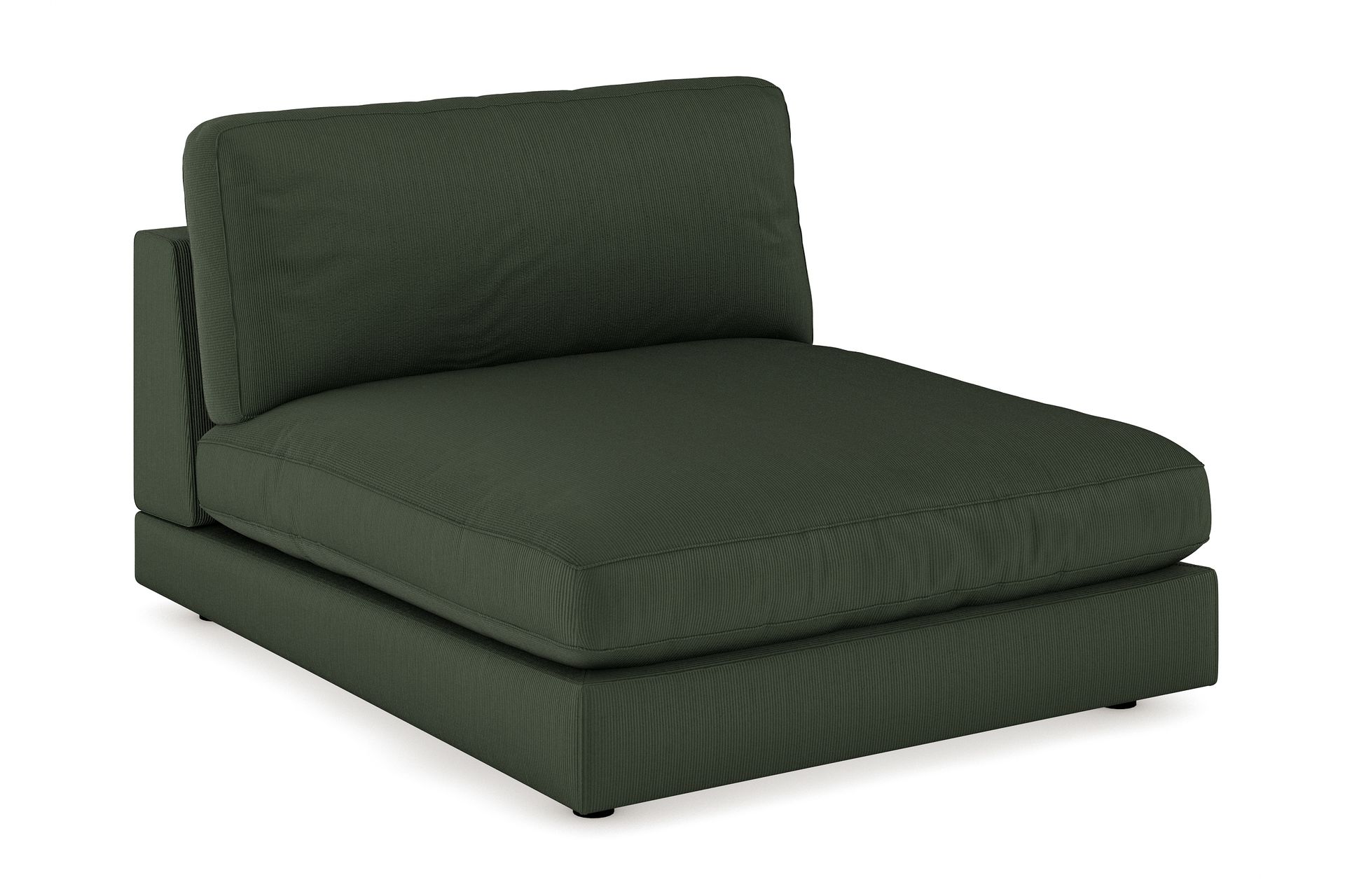 Arken 1-seters Divanmodul i Manchester - Mørk grønn - Møbler - Sofaer - Modulsofaer - Øvrige moduler til modulsofa