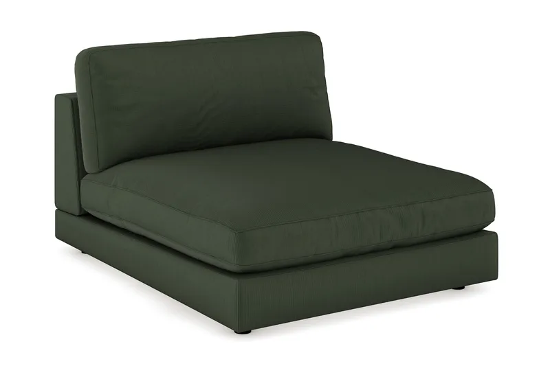 Arken 1-seters Divanmodul i Manchester, Mørk grønn