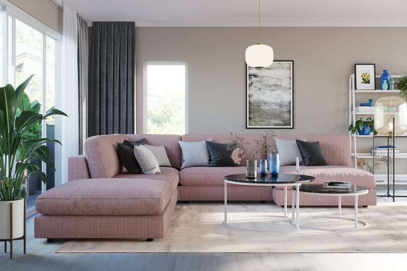 Arken 1-seters Divanmodul i Manchester - Rosa - Møbler - Sofaer - Modulsofaer - Øvrige moduler til modulsofa