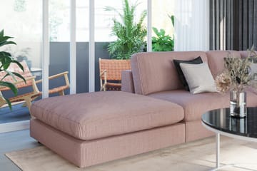 Arken 1-seters Divanmodul i Manchester - Rosa - Møbler - Sofaer - Modulsofaer - Øvrige moduler til modulsofa