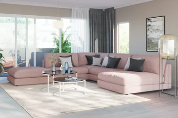 Arken 1-seters Divanmodul i Manchester - Rosa - Møbler - Sofaer - Modulsofaer - Øvrige moduler til modulsofa